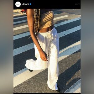 Donni - Bubble Wide Leg in Cream